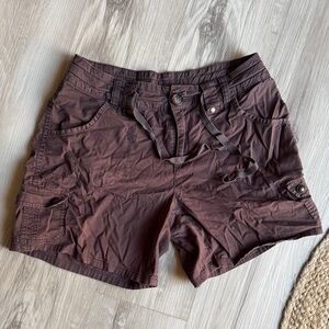 Gloria Vanderbilt Brown Cargo Shorts Size 6
